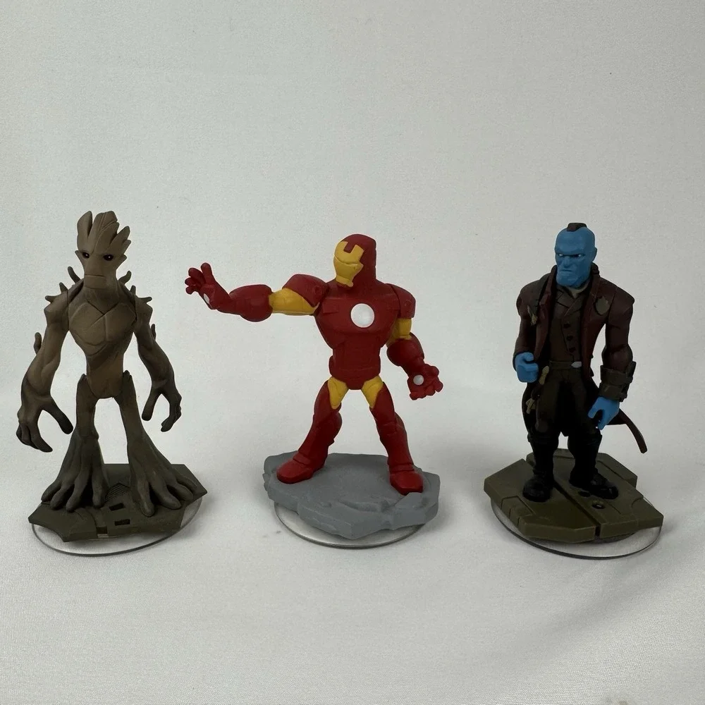 Disney Infinity 2.0 Marvel Figures Lot Hulk Iron Man Thor Groot Avengers